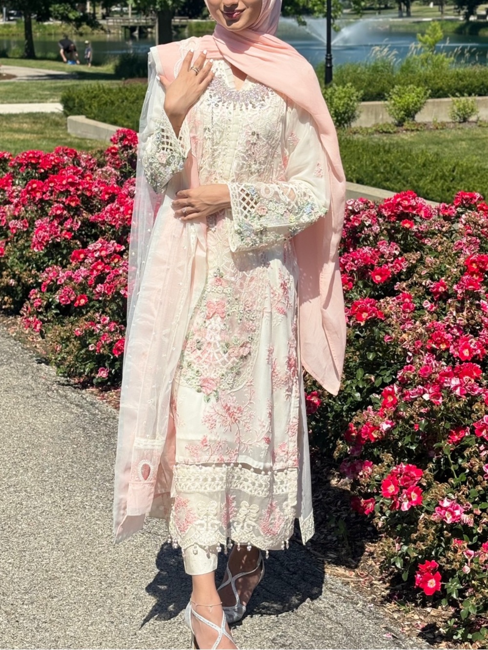 Pakistani Luxury Chiffon Dress Maria B inspired
